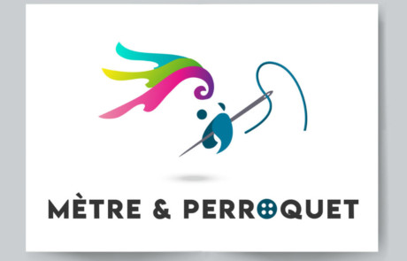 Création logo couturière Mètre et Perroquet